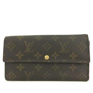 430080F V Louis Vuitton Wallet Long Sarah Bifold Brown Monogram